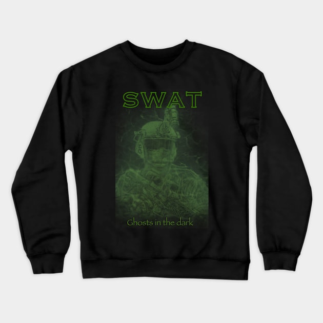 SWAT Ghost Crewneck Sweatshirt by 752 Designs